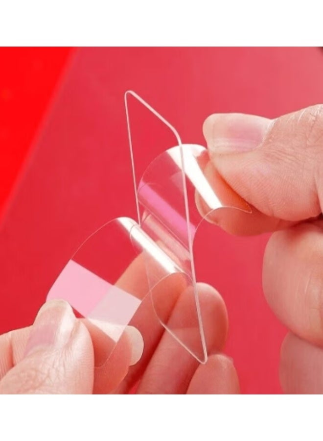 دابل فيس مزدوج الوجه لتثبيت الطرح و مقاومة للماء والحرارة – 60 قطعة عملية توفر لكِ حلاً سريعًا لتثبيت أي شيء بسهولة وثبات طويل المدي متعدد الاستخدام لجميع الاغراض - Image 3